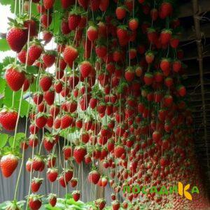 Клубника ампельная Анастасия купить по цене от 370р. в интернет-магазине «Посадика» с доставкой почтой в в Альметьевске и по всей России – [изображение №1].
