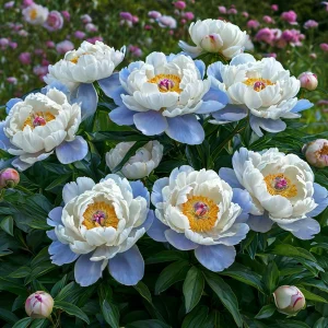 Пион Акварельный Этюд купить по цене от 806р. в интернет-магазине «Посадика» с доставкой почтой в в Альметьевске и по всей России – [изображение №1].